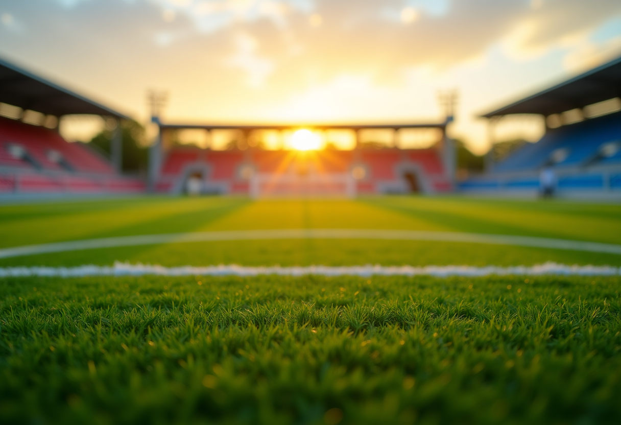 Giovani talenti dell'AC Milan in allenamento