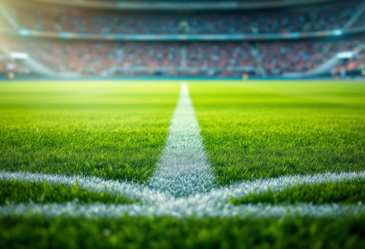 Bologna e Lille in campo durante la partita di Champions League