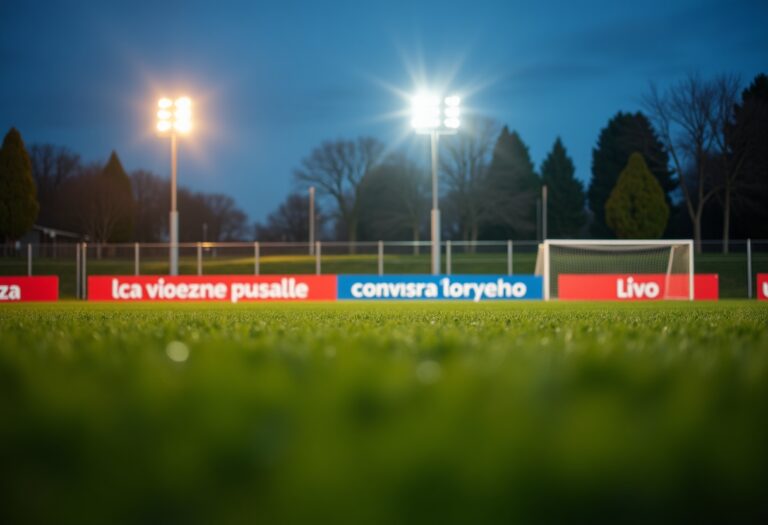 Giovani calciatori in campo contro la violenza