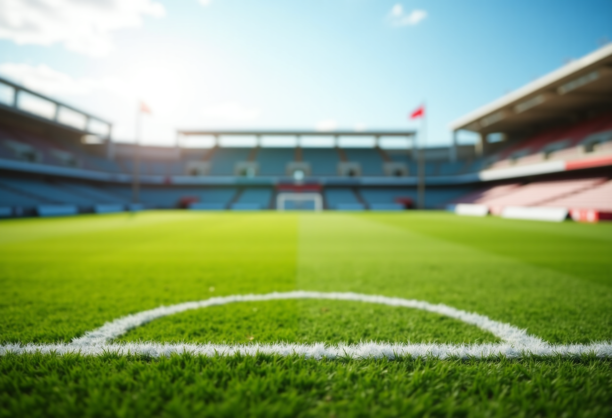 Giovani calciatori in allenamento nel calcio italiano