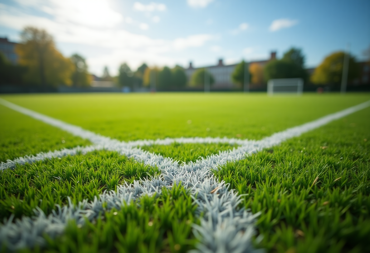 Giovani calciatrici del Locri in azione durante una partita