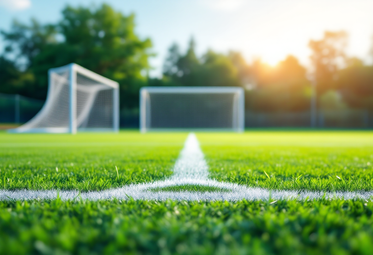 Ethan Nwaneri in azione sul campo di calcio