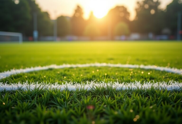 Giocatori di calcio italiano in azione durante una partita