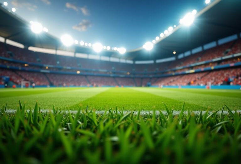 Celebrità che supportano il Genoa in uno stadio affollato