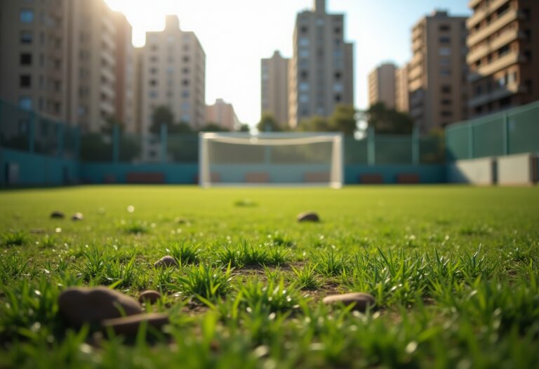 Giovane promessa del calcio libanese in un campo di guerra