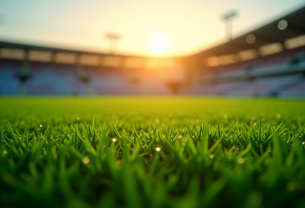 Giovani calciatori promettenti in azione sul campo