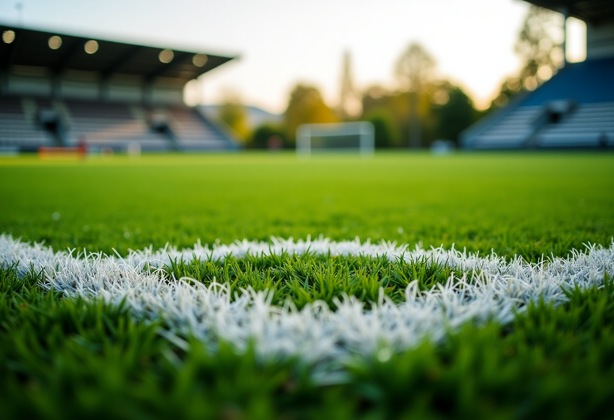 Giovani calciatori della Juventus in azione sul campo