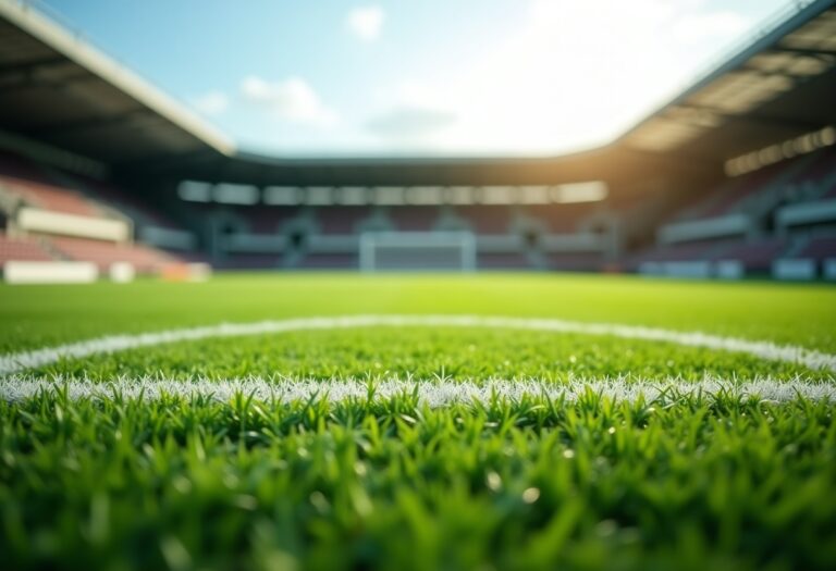 Giocatore infortunato durante una partita di calcio