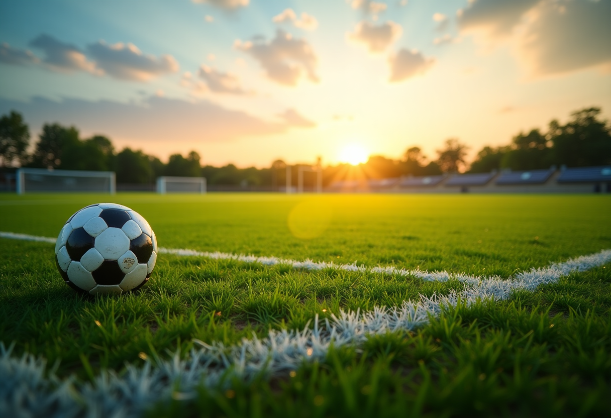 Giovani talenti dell'Inter in allenamento