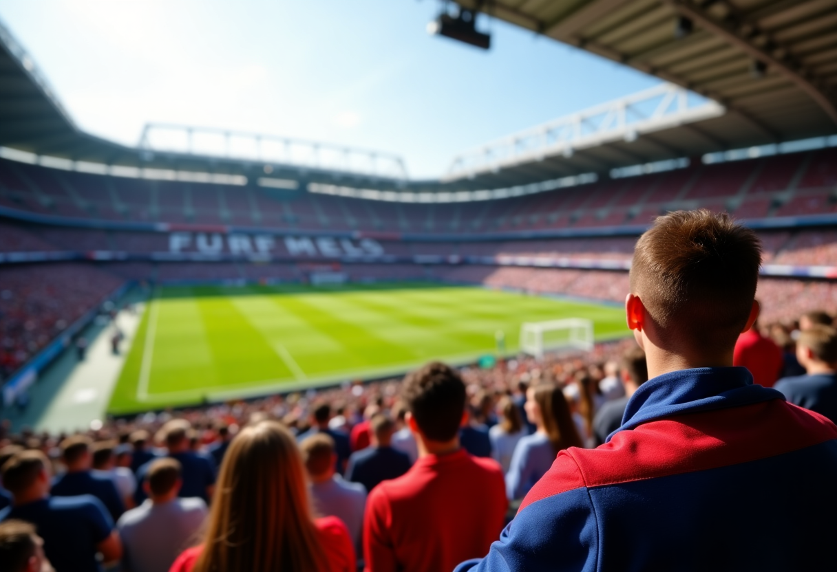 Italia e Francia si sfidano allo stadio Giuseppe Meazza