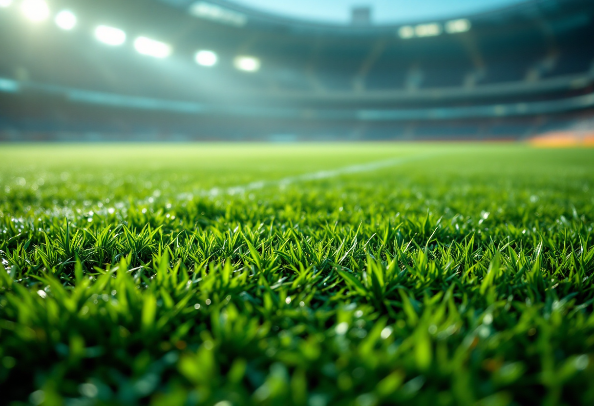 Lazio e Ludogorets in campo durante la partita di Europa League