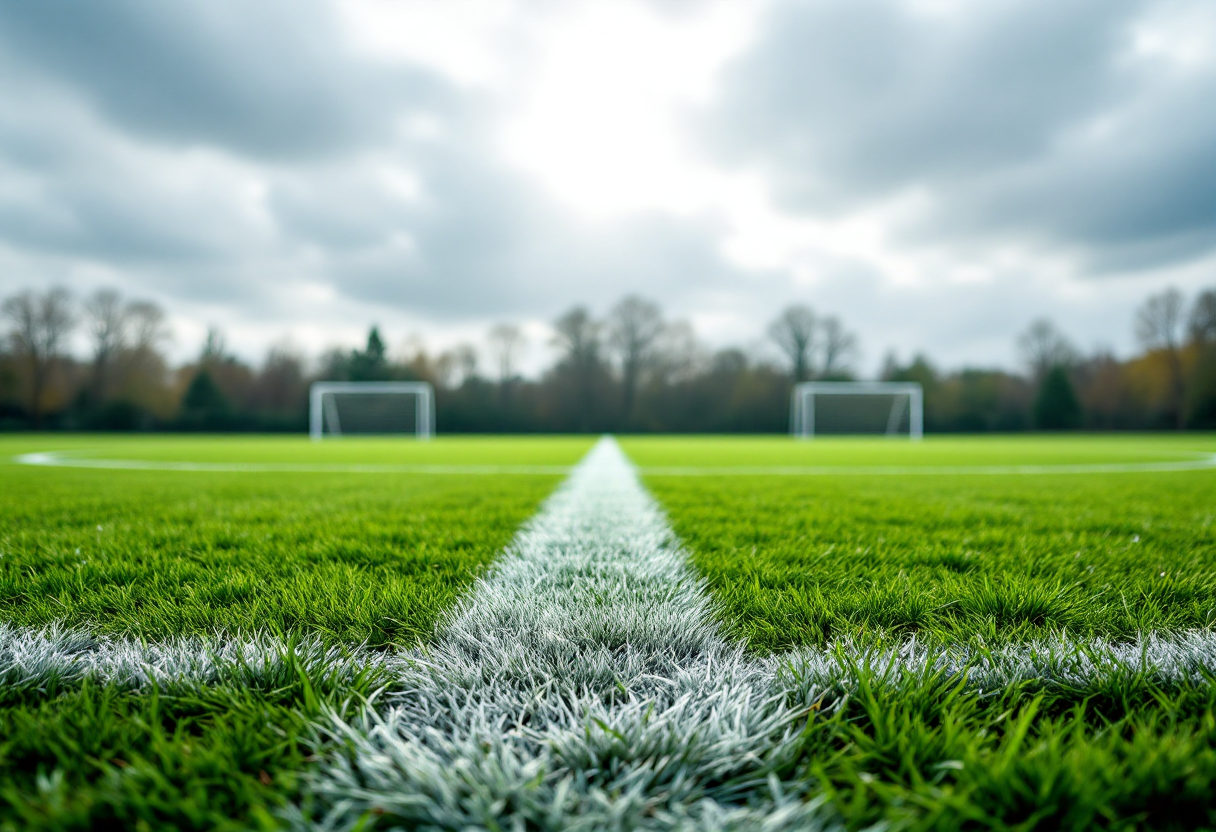 Lazio e Parma in campo durante una partita al Tardini