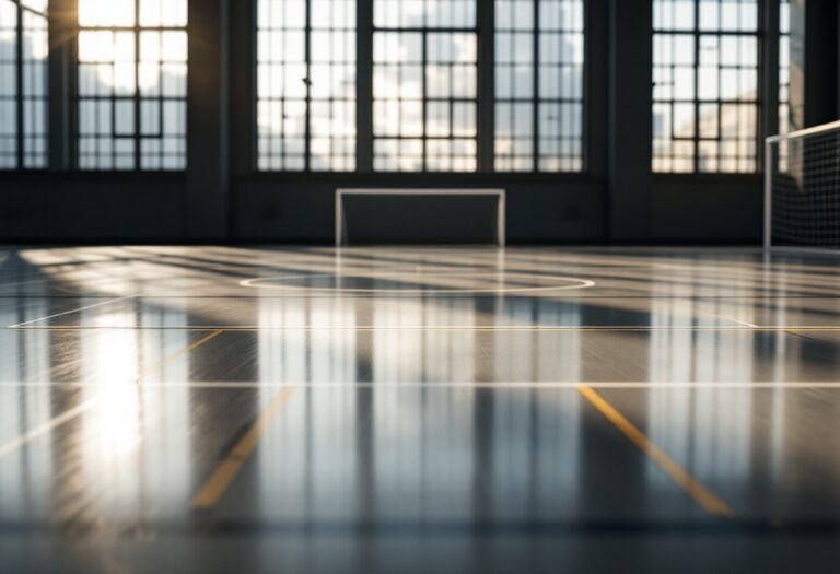 Squadra di futsal femminile di Michel Dorini in azione