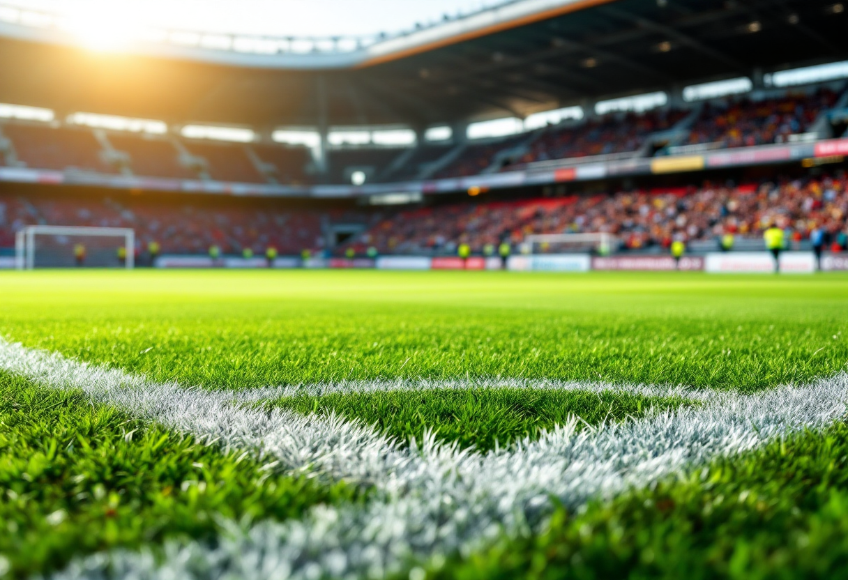 Milan e Inter in campo durante una partita di Champions League