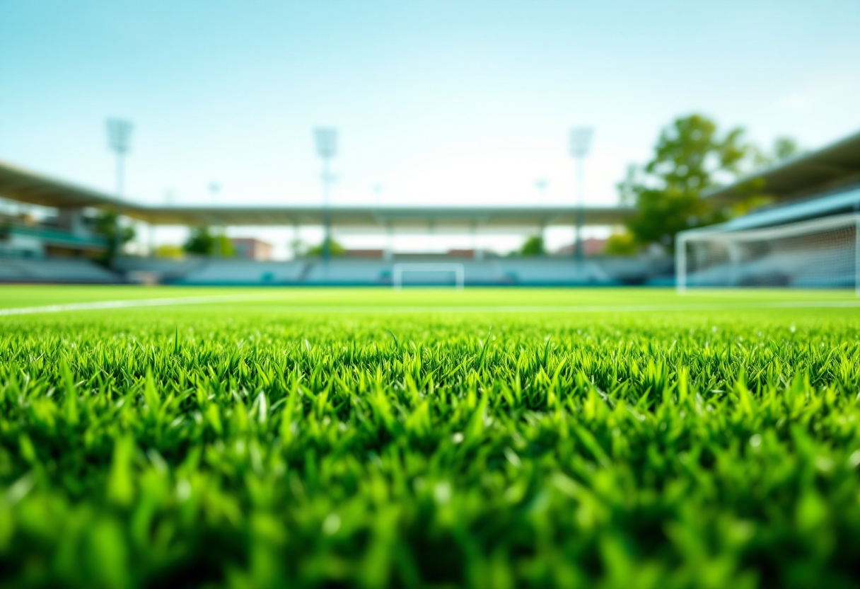 Giovani calciatrici della Nazionale femminile in azione