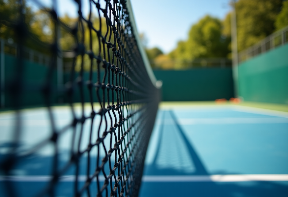 Giocatori di tennis durante un match al Tennis Club Lumezzane