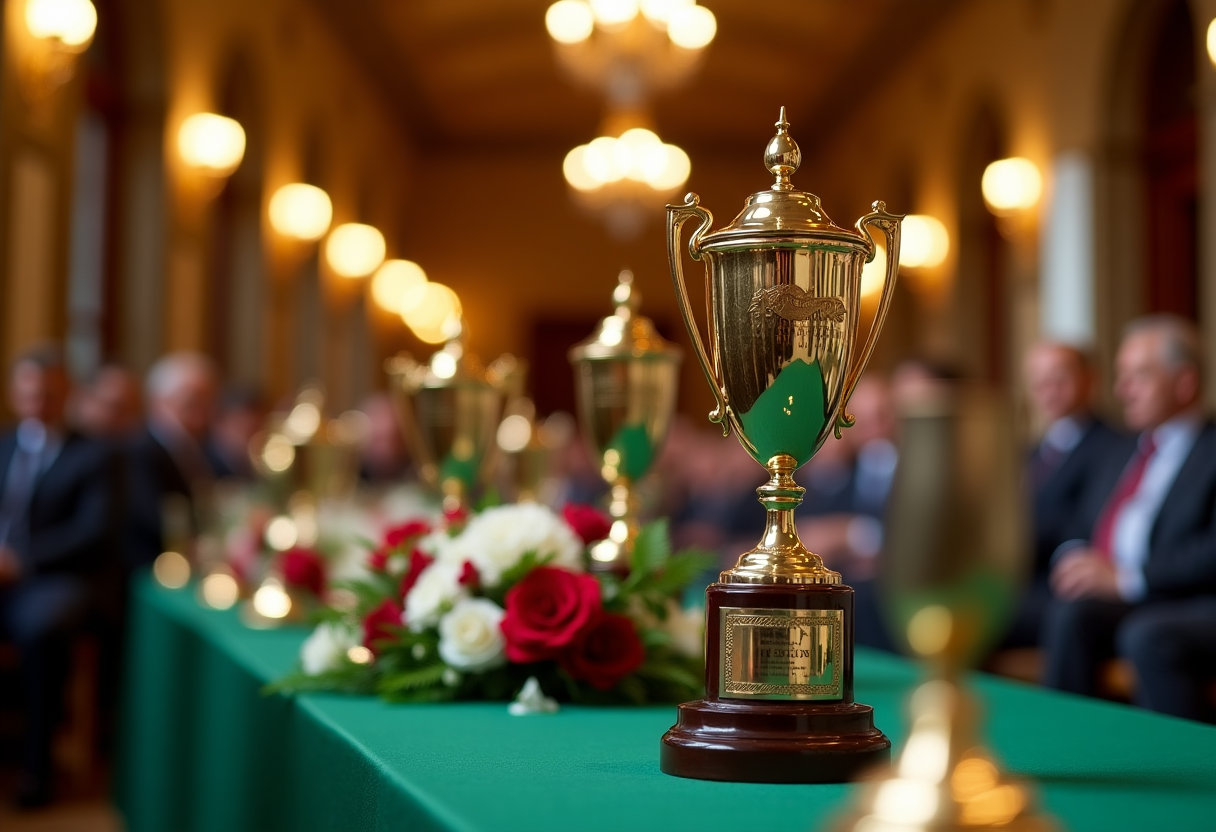 Celebrazione dei premi del calcio con i protagonisti