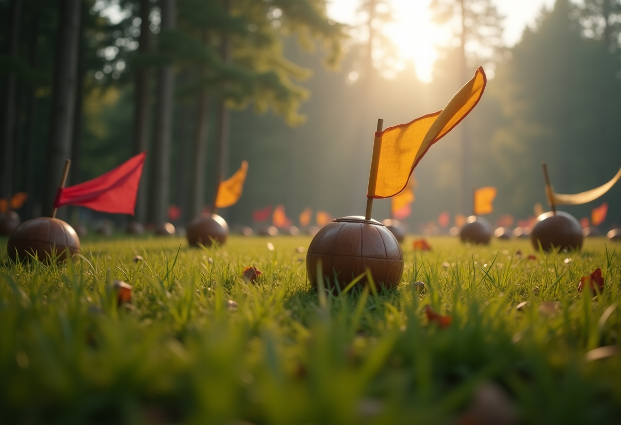 Giocatori di Quidditch in un emozionante match di Harry Potter