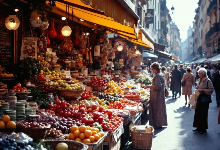 Immagine evocativa degli anni Settanta con simboli culturali