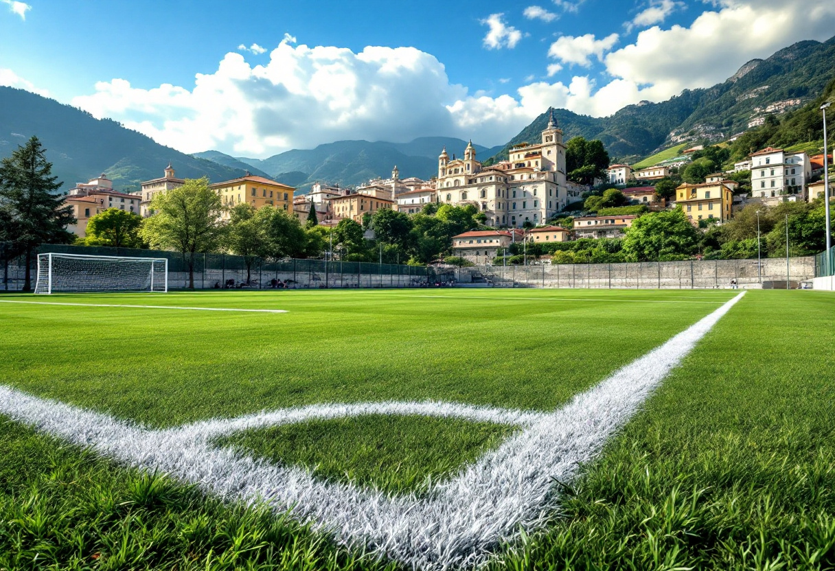 Giocatori sammarinesi in azione durante una partita