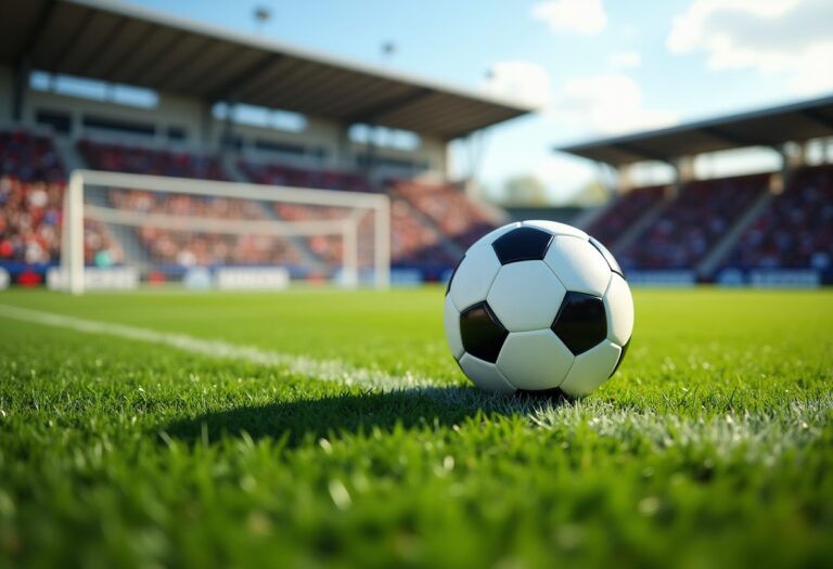 Giocatori della Roma in campo durante una partita importante