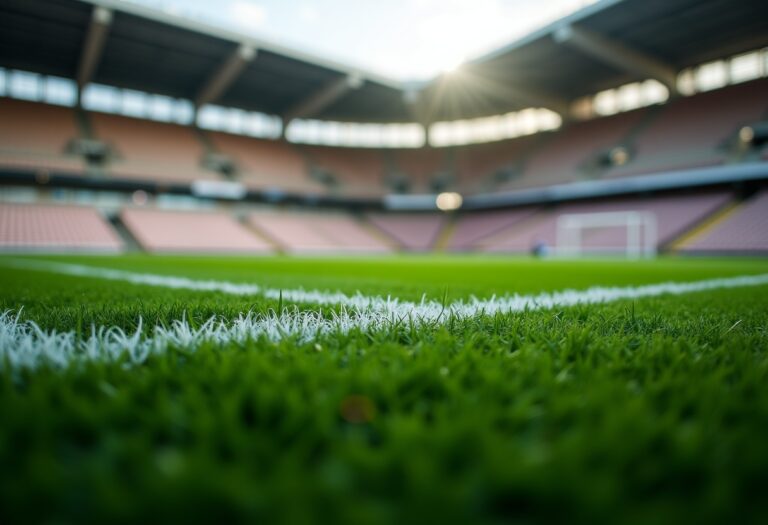 Roma e Lione in campo durante la Champions League femminile