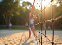 Giocatrici di pallavolo in campo per la salute della vista