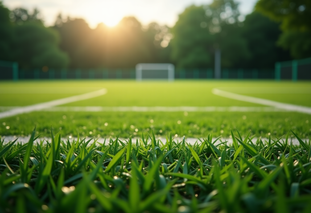 Giocatori della nazionale di calcio di San Marino in azione