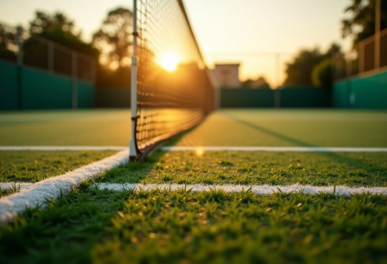 Stefan Edberg in azione sul campo da tennis