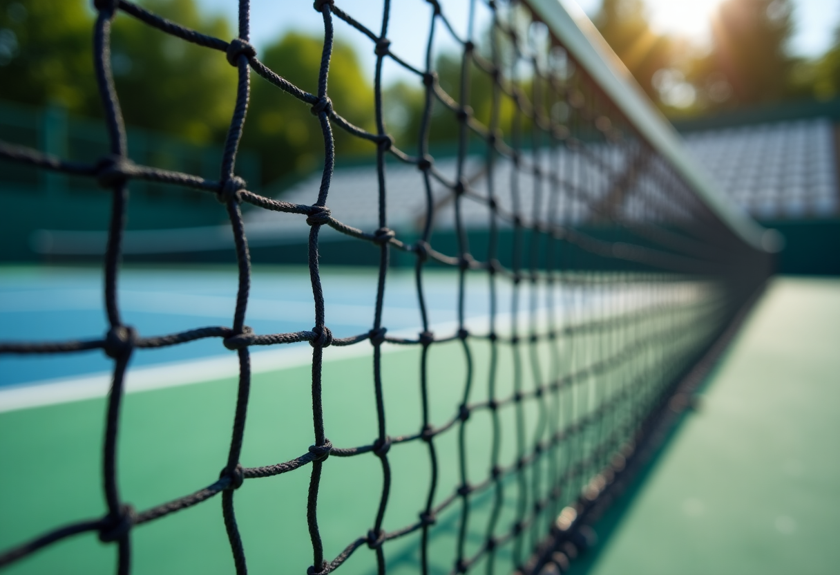 Giocatrici di tennis femminile italiano in azione