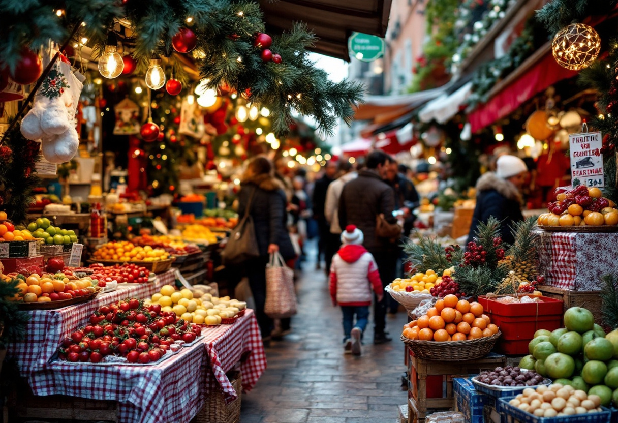 Famiglia siciliana riunita per le festività natalizie