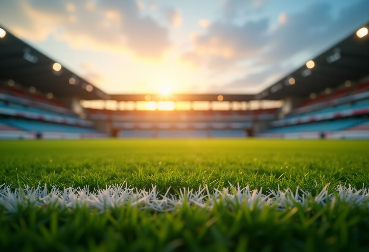 Arbitro di calcio in campo durante una partita