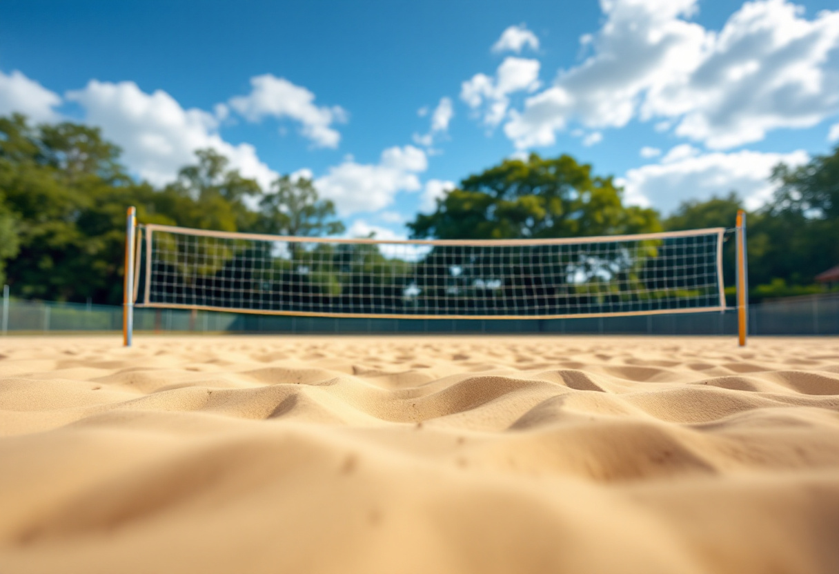 Giocatori della Team Volley in azione durante una partita