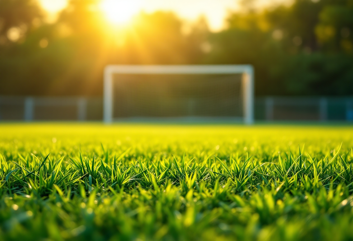 Alessandro Gabrielloni in azione sul campo di calcio