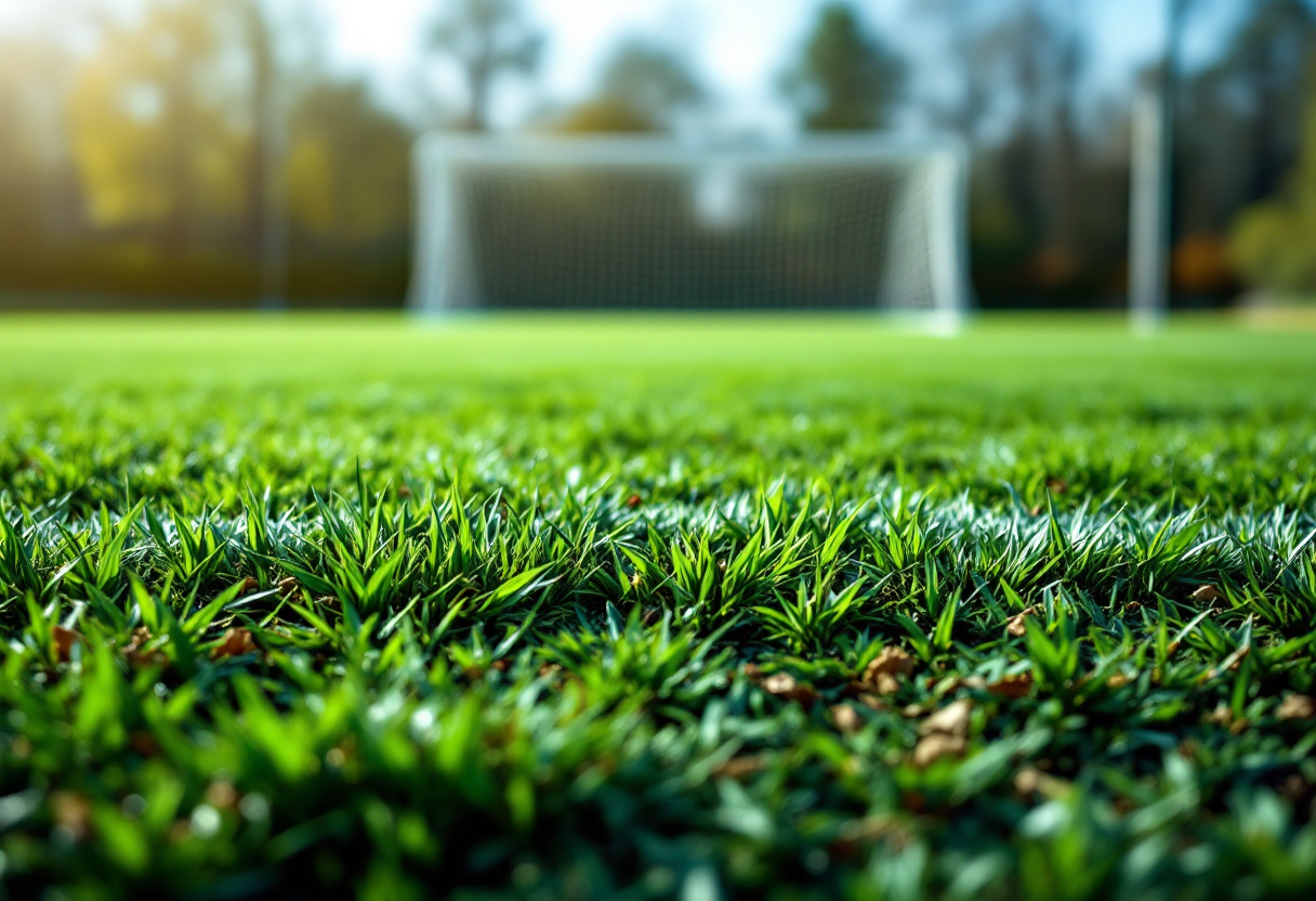 Arbitro in campo durante una partita di calcio