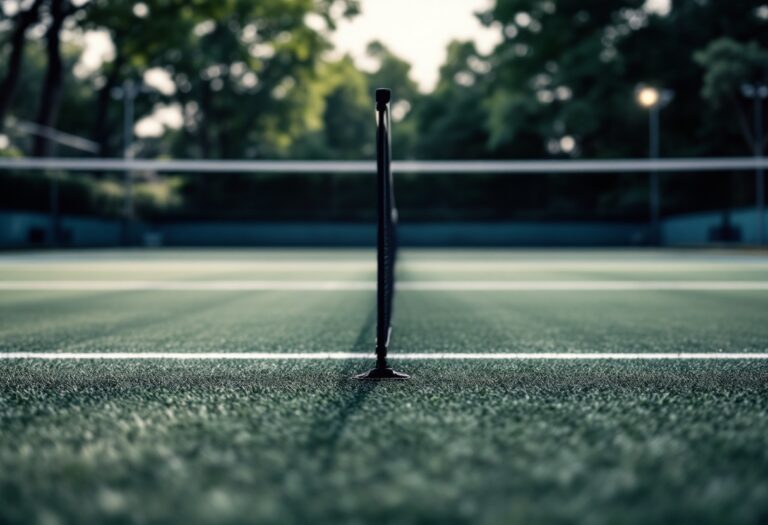 Aryna Sabalenka in azione durante un torneo di tennis