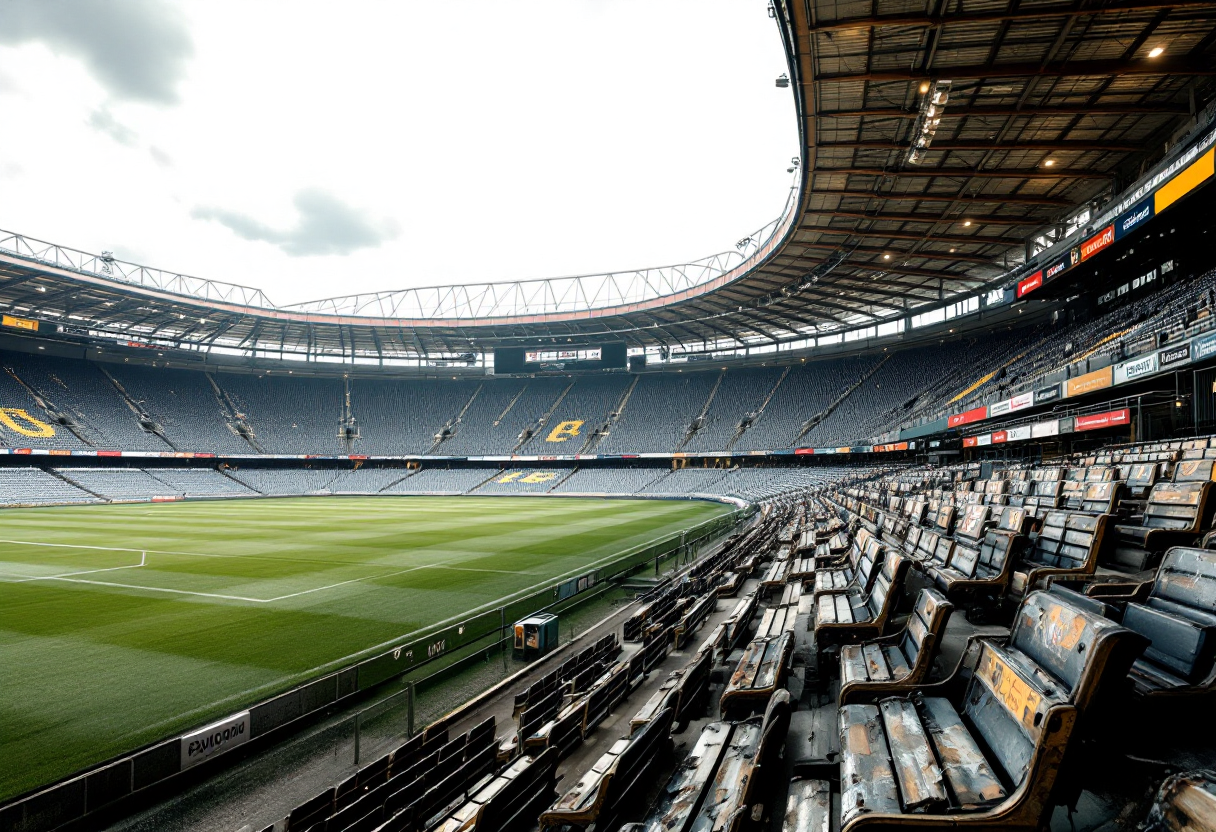 Il Bayern Monaco in campo durante la prima sconfitta della stagione