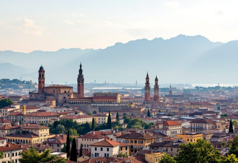 Vista panoramica di Bergamo, simbolo di rinascita e successo