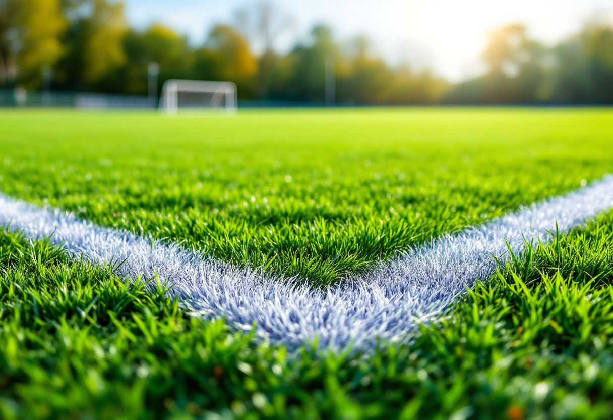 Giovani atlete in campo durante una partita di calcio femminile