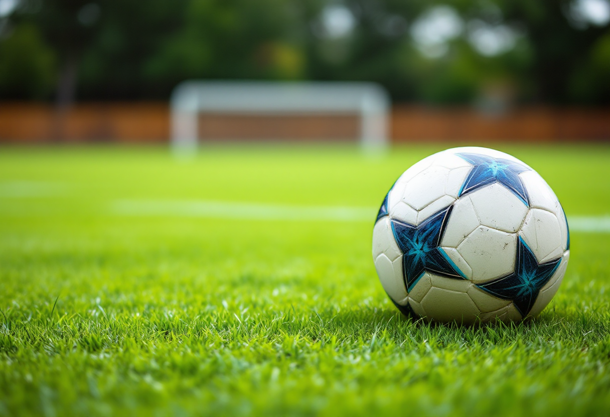 Giocatrici di calcio femminile in azione sul campo