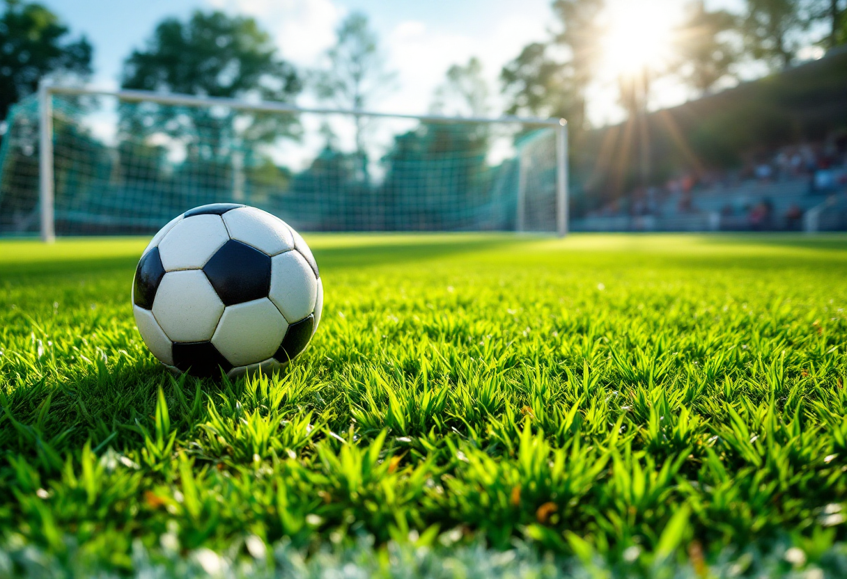 Giocatrici di calcio femminile in azione durante una partita