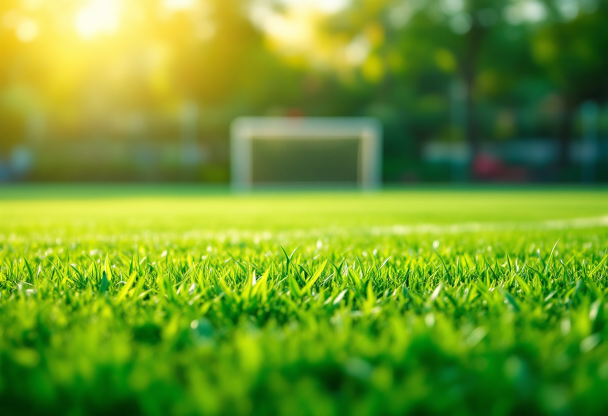 Giovani calciatori toscani in azione durante una partita