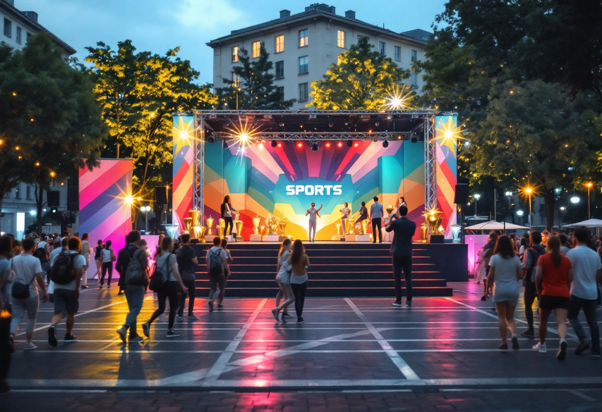 Riconoscimenti sportivi durante la serata a Orbetello