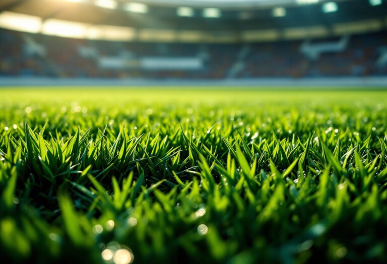 Giocatori di calcio italiano in azione sul campo