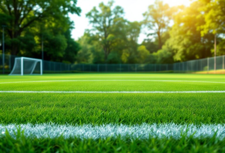 Giocatori italiani in azione durante una partita di calcio