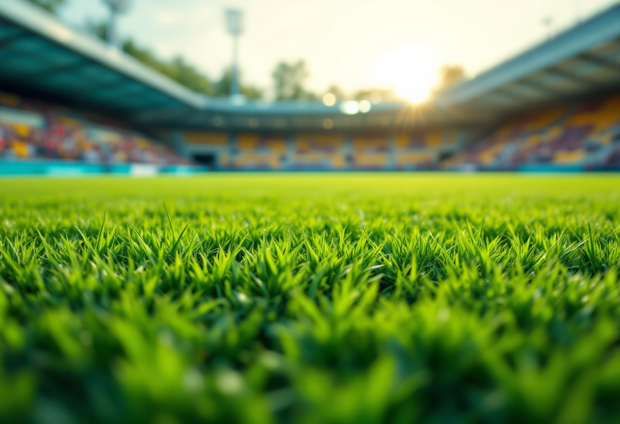 Giocatore di calcio infortunato durante una partita