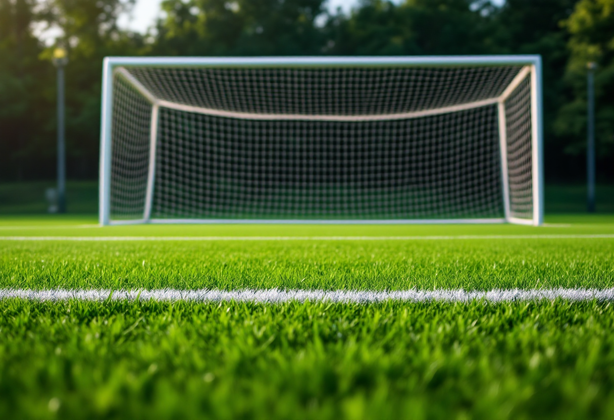 Alex Meret, portiere dell'Inter, in azione durante una partita