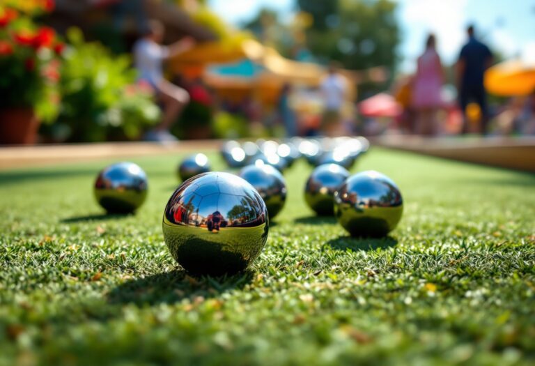 Giocatori italiani festeggiano la vittoria nel mondiale di bocce