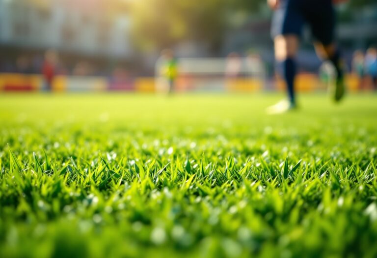 Allenatore di calcio che guida la squadra verso il successo