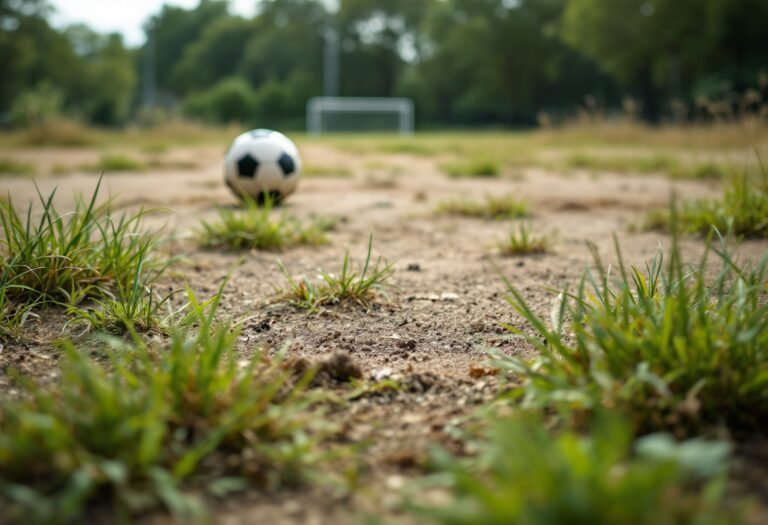 Marco Cacciatori, simbolo del calcio italiano, in azione